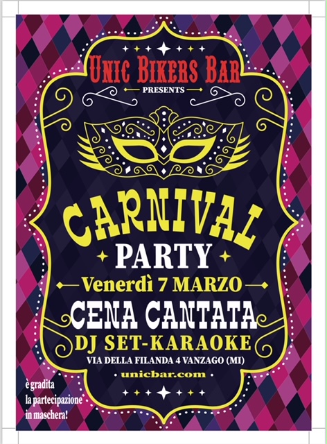 Carnival Party – Venerdì 7 Marzo