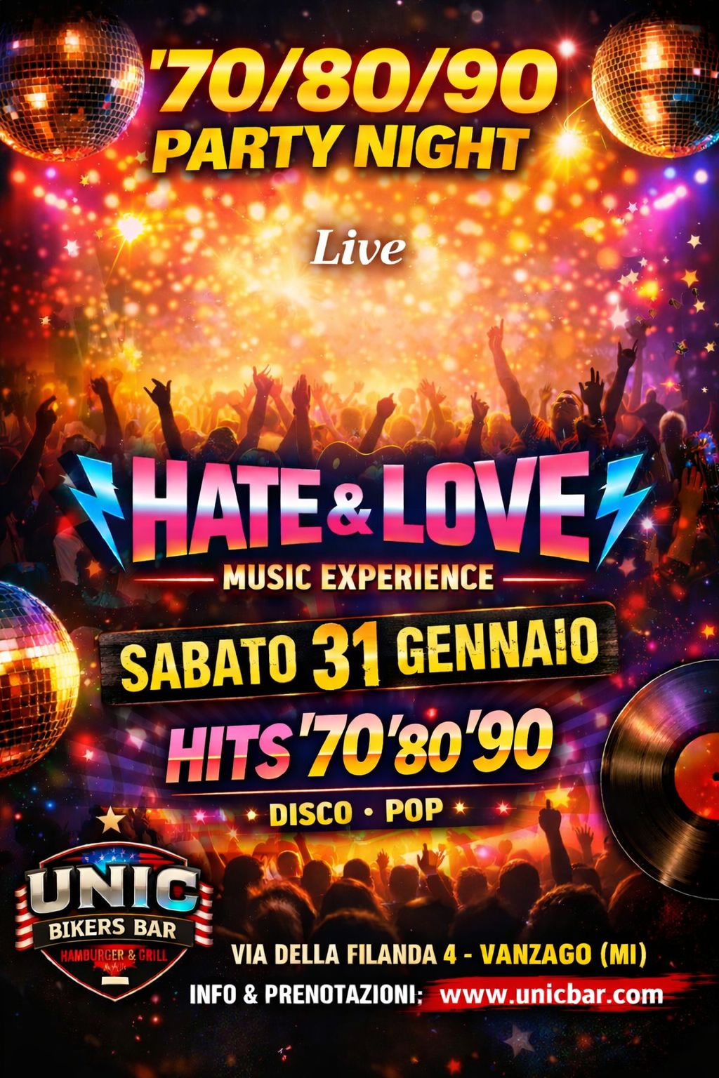 🔥🎶’70/’80 /’90 PARTY NIGHT LIVE🎶🔥